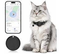 Pet Tracker,GPS Collar for Cats (Android Only) Smart tag,Waterproof Compatible with Google Find My,No Monthly Fee,Advanced Tracking Solution Smart Collar for Pet Safety Ideal Small Large Cats (Black)