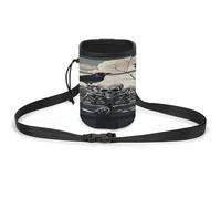 Pet Training Package, A Raven on The Windowsill Print Lightweight Dog Training Bag Versatile Pet Accessories Ideal for Dog Walks and Training