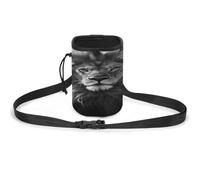 Pet Training Package, African Lion Black and White Print Pet Training Bag Stylish Dog Training Pouch Pet Waist Bag Lightweight and Spacious