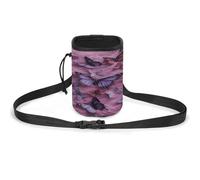 Pet Training Package, All Butterflies are on Purple Background Print Lightweight Dog Training Bag Versatile Pet Accessories Ideal for Dog Walks and Training
