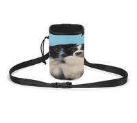 Pet Training Package, Border Collie Print Pet Training Bag Stylish Dog Training Pouch Pet Waist Bag Lightweight and Spacious