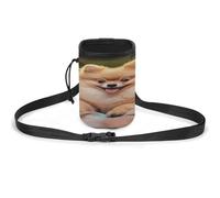 Pet Training Package, Short-haired Pomeranian Print Versatile Pet Training Bag Stylish Pet Accessories Multi-Purpose Pet Carrier Lightweight Dog Pouch