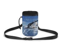 Pet Training Package, Snow Mountain Penguin Print Versatile Pet Training Bag Stylish Pet Accessories Multi-Purpose Pet Carrier Lightweight Dog Pouch