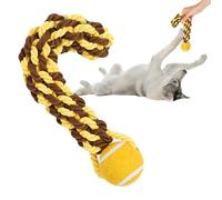 Pet Training Rope Ball Toy - Training Ball Dog Toy with Rope | Interactive Dog Toy in Tennis Ball Design for Home, Park, Backyard and Garden, Soft and Tough Dog Toy