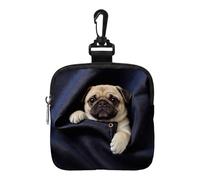 Pet Training Treat Bag - Portable Dog Cat Reward Pouch | Lightweight Fabric with Multiple Compartments, Convenient Zipper and Pocket Design for Quick Treat Delivery During Training 5.51x5.12x0.79 in
