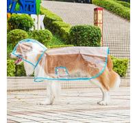 pet Transparent Raincoat, Dog Poncho Fully Transparent Waterproof Cape, cat Rainy Day Out Clothes EVA Material Breathable and Comfortable (XS-8XL Multi-Color Optional)