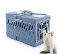 Pet Transport Box for Cats, Foldable and Portable Carry Bag, Portable Small Dog Transport Box with Handle, for Small Dogs and Cats on the Go on the Plane Car Camping and Hiking