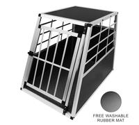 Pet Transport Cage Car Crate Aluminium Single Large Travel Box 1 Door