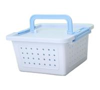 Pet Transport Cage for Small Animals pet carrier small animals with Ventilated Design and Sturdy Handle for Safe Travel by Owners Breeders and Staff (Blue, 8.35 × 8.35 × 4.65 in)