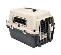 Pet Transporter Carrier Box | Dog Cat Travel Crate with Metal Door | Secure Lock Ventilated Design | Portable Pet Cage for Car Travel Vet Visits (Size F)