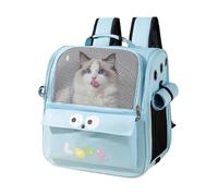 Pet Travel Backpack - Cat Carrier Bag, Puppy Carrying Backpack, Human Engineering Dimensions | Creatives Modern Design Ventilated Pets Pouch Bag For Outdoor Hiking Camping Cycling Walking Adventure