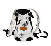 Pet Travel Backpack - Portable Breathable Kitten Carrier Bag With Wide Shoulder Straps | Dog Chest Backpack Multi-Purpose With Built-In Safety Lock For Small Animals