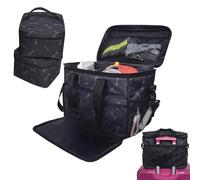 Pet Travel Bag - 3PCS Weekend Organizer Backpack with Multiple Compartments, Food Carrier, and Side Pouches | Travel for Dogs, Cats, and Small Pets During Vacation, Road Trips, Camping