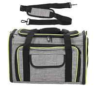 Pet Travel Bag Breathable Portable, Foldable Single Side Extension Handheld Carrier for Dog Cat, Oxford Cloth with Plush Pad and Adjustable Strap, Wide Entrance for Sa