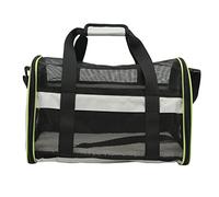 Pet Travel Bag, Cat Carrier Dog Travel Bag, Foldable Pet Carrier with Adjustable Shoulder Strap, 600D Nylon Cat Dog Carrier for Airplane Car Train, Zipped Side Entrance and Premium (Light Gray)