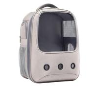 Pet travel Box Cat Bag Going Out Pet Outing Bag Cat Backpack Cute Breathable School Bag Double Translucent Lightweight Carry Pet Cage(W)