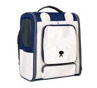 Pet travel Box Cat Bag Lightweight Cat Backpack Outdoor Portable Travel Bag Pet Supplies Multifunctional Storage Cat Bag Pet Cage(Blue,B)