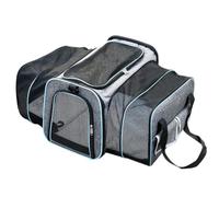 Pet travel Box Fashionable Cat Bag, Portable Small Foldable Bag, Car-mounted Travel Bag, Expandable Portable Pet Bag Pet Cage(Blue,B)