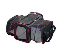 Pet travel Box Fashionable Cat Bag, Portable Small Foldable Bag, Car-mounted Travel Bag, Expandable Portable Pet Bag Pet Cage(Red,A)