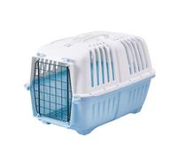 Pet travel Box Pet Air Box Pet Air Box Hanging Bowl Small And Medium-sized Pet Travel Portable Breathable Cat Box Cat Bag Pet Cage(Blue)