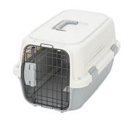 Pet travel Box Pet Air Box With Skylight Pet Checked Box Outing Portable Box Cat Cage Dog Car Transport Box Air Box Pet Cage(G,A)