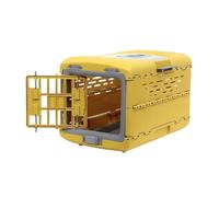 Pet travel Box Pet Airline Box, Foldable Portable Cat Car Bag, Dog Travel Portable Cage, Foreign Trade New Pet Nest Pet Cage(Yellow)