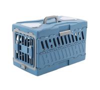 Pet travel Box Pet Airline Box, Pet Portable Airline Box, Foldable Airline Box, Cat Bag, Pet Cage, Dog Cage, Checked Box Pet Cage(Blue)