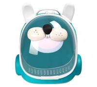 Pet travel Box Pet Bag Portable Space Cat Bag Outing Bag Transparent Portable Space Capsule Bubble Rabbit Backpack Travel Bag Pet Cage(L)