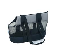 Pet travel Box Portable Breathable Shoulder Pet Bag When Going Out, Simple Handbag, Foldable Sunscreen Mesh Cat Bag Pet Cage(Black,S)