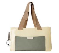 Pet travel Box Portable Cat Bag For Going Out, One-shoulder Breathable Canvas Bag, Portable Cross-body Bag With Exposed Head Pet Cage(Beige)