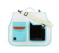 Pet travel Box Portable Cat Bag Is Foldable And Portable, And Can Be Worn Cross-body For Easy Travel. Versatile Backpack Cat Bag Pet Cage(White)