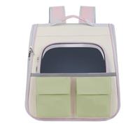 Pet travel Box Portable Portable Backpack Cat Bag For Pets When Going Out, Breathable Contrasting Color Pet Supplies Cat Bag Pet Cage(Green)