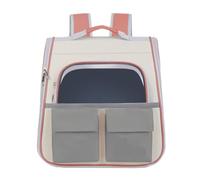 Pet travel Box Portable Portable Backpack Cat Bag For Pets When Going Out, Breathable Contrasting Color Pet Supplies Cat Bag Pet Cage(G)