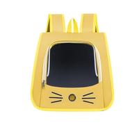Pet travel Box Summer Foldable Breathable Pet Bag, Portable Cat Bag, Breathable Cat Bag, Fashionable Take-out Backpack Pet Cage(Yellow)