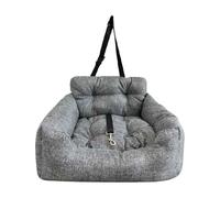 Pet Travel Car Bed - Foldable Polyester Dog Seat, Adjustable Safety Tether Soft Cushions, Car Dog Seat, Waterproof Vehicle Interior | For Puppies Large Breed Canines Trunk Camping 40x30x45cm