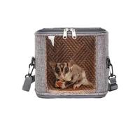Pet Travel Carrier - Comfortable Soft Carry Bag | Travel Bag with Transparent Window | for Flying Knuckle, Hamster, Bird, Lizard, Rabbit, Puppy,