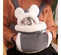 Pet Travel Carrier - Foldable Carrier For Dogs | Soft Cat Bed & Cozy Front Pack | Adjustable Pet Cave With Cute Double Pocket Design | Comfortable Cat House For Kittens, Puppies, And Small Pets