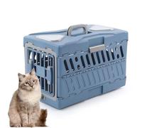 Pet Travel Carrier - small dog crate | Dog and Cat Carrier | Cat Dog Foldable Carrying Cage | Top Handle Design Pet Airline Carrier for Camping, Aircraft Air Transport, Going Out, and Travel