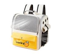 Pet Travel Carrying Bag, Pet Carryaria Backpack provides a comfortable and ventilated environment and rest assured your furry friends while traveling.Three-Sided - Pet Carrier Cat Backpack