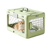 Pet Travel Crate - Foldable Pet Carrying Storage | Hard-Sided Cat Carrier Box,for Small Medium Kitten Puppy Outings Camping Walking Road Trip Hiking Cycling Outdoor Adventures