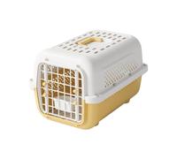 Pet Travel Crate with Ventilated Hard Shell Body, Dog Transport Box, Carry Handle, Front Door, and Side Panels Pet Travel Crate Hard Shell Box Ventilated Small Transport Carry Handle Front