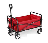 Pet Travel Stroller Pet Folding Stroller Large Dog Pushchair 4 Wheels Shockproof Durable Washable,Red (Color : Red)