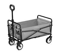 Pet Travel Stroller Pet Folding Stroller Large Dog Pushchair 4 Wheels Shockproof Durable Washable,Red (Color : Gris)