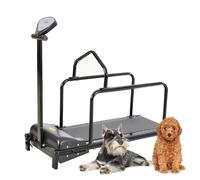 Pet Treadmill, Dog Treadmill for Small Dogs, Dog Running Training Machine with LCD Display, Pet Training Equipment, Toys for Pet Exercise for Indoor Training, Adjustable Speed: 0.8-6km/h,Black