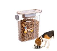 Pet Treat Container - Airtight Storage Jar 12.2x22x27cm, Side Dispensing System, Food Grade Bin | Moisture Resistant Keeper, Kitchen Counter Organizer for Dog Snacks Rice Flour Oats Home Storage