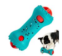 Pet Treat Dispenser - Bone Shape Slow Feeder, Interactive Dog Puzzle Toy, Mentally Stimulating Trainer, Foraging Snack Station, Durable Pet Supplies, Modern Arctic White & Slate Finish