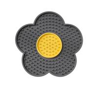Pet Treat Mat Slow Feeder - Licking Mat For Dogs In Flower Shape | Interactive Calming Dog Toy, Suction Cup Boredom Buster | Distraction Pad for Puppy Cat Bathing and Grooming