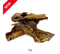 Pet Treats Wholesale 100% Natural Flat Beef Gullet (1Kg) High Protein Dog's Treats