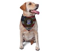 Pet Triangle Scarf 2Nd Battalion 502Nd Infantry 101St Division Veteran Pet Neckerchief Washable Dog Bandana Costumes Headwear Cat Dogs Kerchief For Birthday Small Medium Large Rabbits 30X70Cm