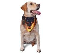 Pet Triangle Scarf Cool Black Gold Dragon Print Triangle Bib Scarf Decoratio Cat Dogs Kerchief Washable Cat Dog Handkerchief For Birthday Rabbits Dogs And Cats 30X70Cm